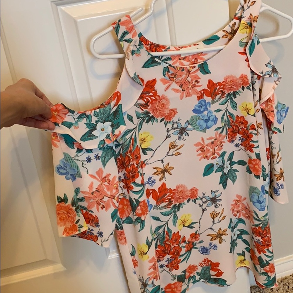 Pink floral top